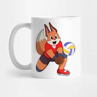 Fox at Volleyball Sports Mug